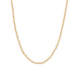 Goldhive-Faceted Beaded Necklace | 2mm-Necklaces-14k Yellow Gold-Blue Ruby Jewellery-Vancouver Canada