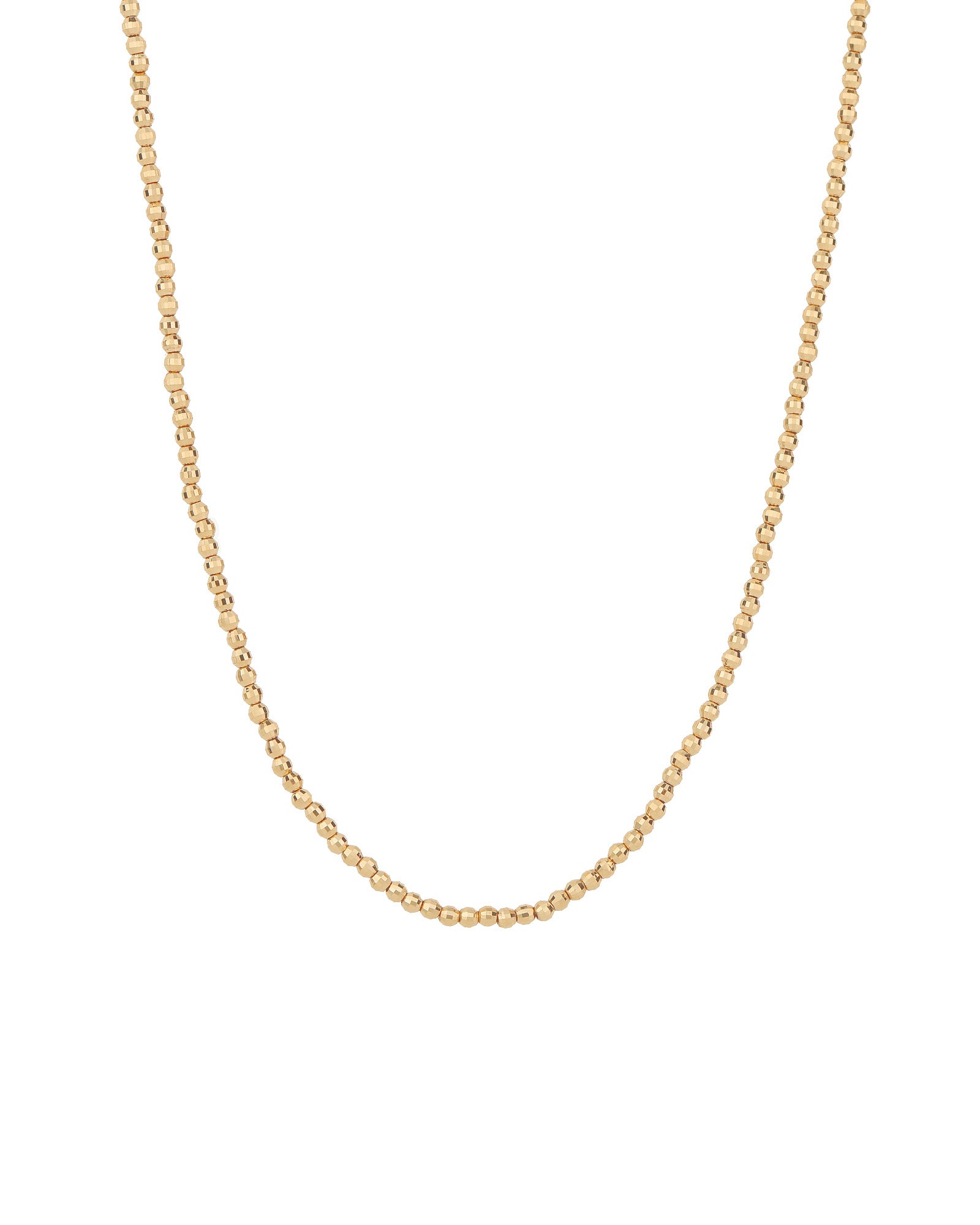 Goldhive-Faceted Beaded Necklace | 2mm-Necklaces-14k Yellow Gold-Blue Ruby Jewellery-Vancouver Canada