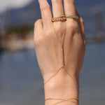 Goldhive-Two Wrap Mirror Beaded Hand Chain-Body Jewellery-Blue Ruby Jewellery-Vancouver Canada