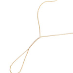 Goldhive-Two Wrap Mirror Beaded Hand Chain-Body Jewellery-14k Yellow Gold-Blue Ruby Jewellery-Vancouver Canada
