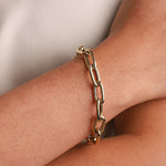 Goldhive-Medium Oval Link Bracelet-Bracelets-Blue Ruby Jewellery-Vancouver Canada