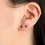 Goldhive-3 Prong Diamond Studs | 3mm-Earrings-Blue Ruby Jewellery-Vancouver Canada