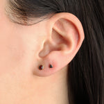 Goldhive-3 Prong Diamond Studs | 3mm-Earrings-Blue Ruby Jewellery-Vancouver Canada