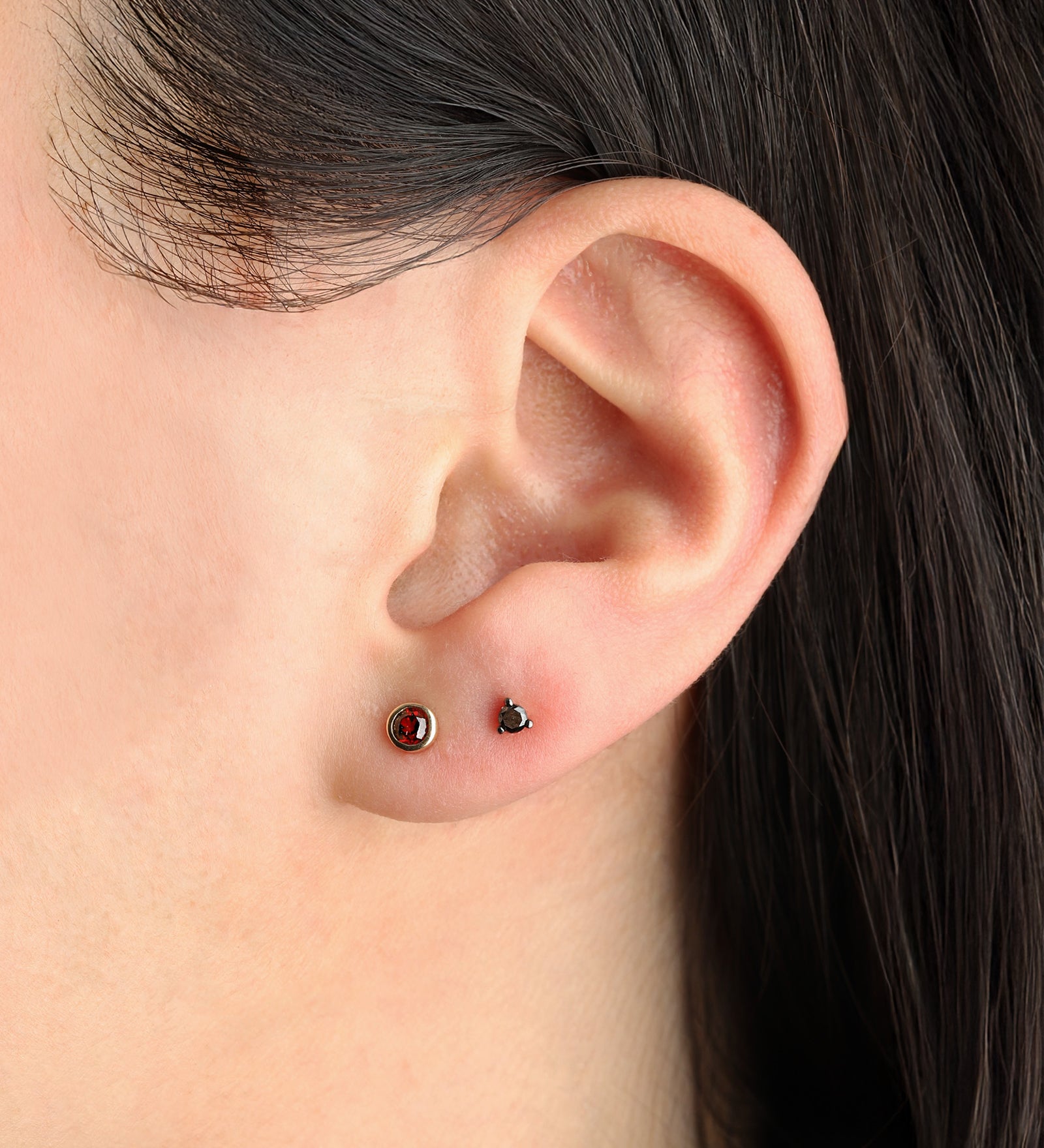 Goldhive-3 Prong Diamond Studs | 3mm-Earrings-Blue Ruby Jewellery-Vancouver Canada