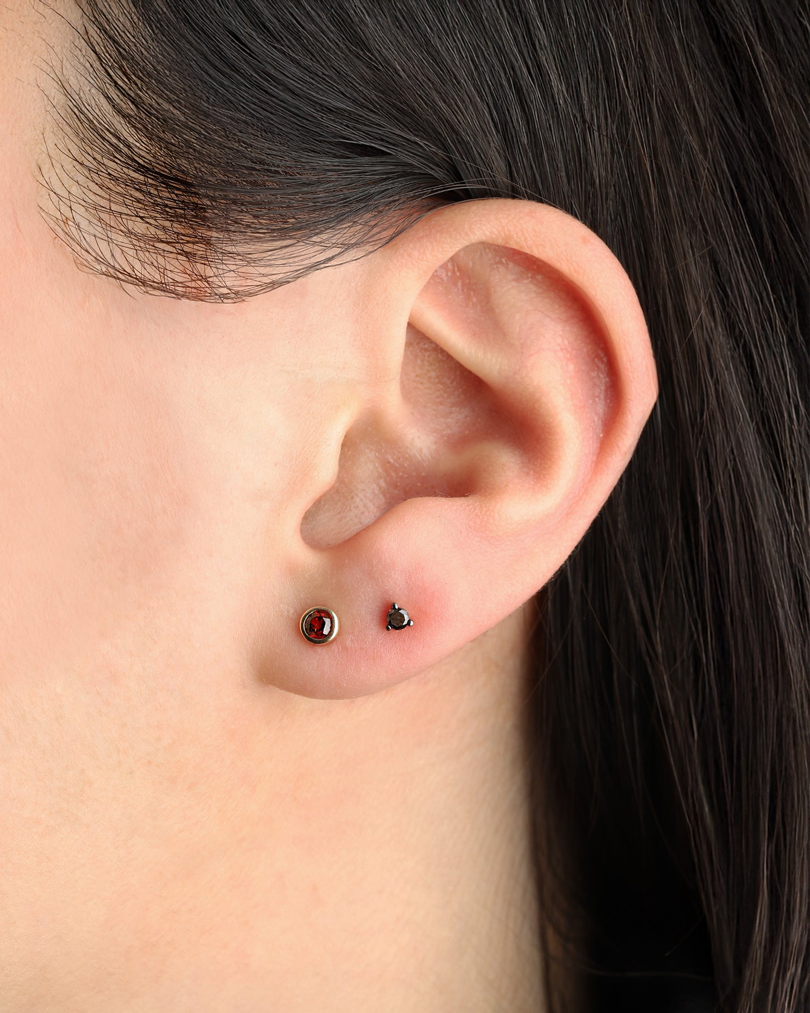 Goldhive-3 Prong Diamond Studs | 3mm-Earrings-Blue Ruby Jewellery-Vancouver Canada