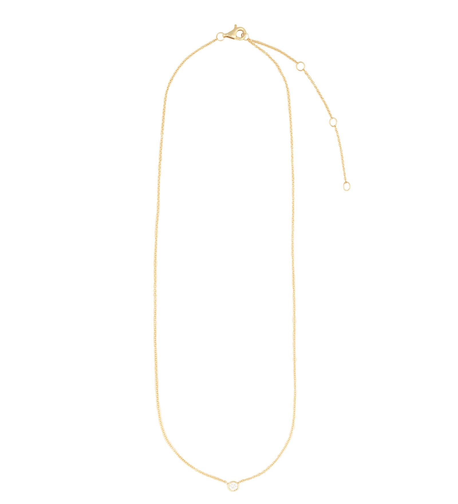 Goldhive-Bezel Diamond Floating Necklace-Necklaces-Blue Ruby Jewellery-Vancouver Canada