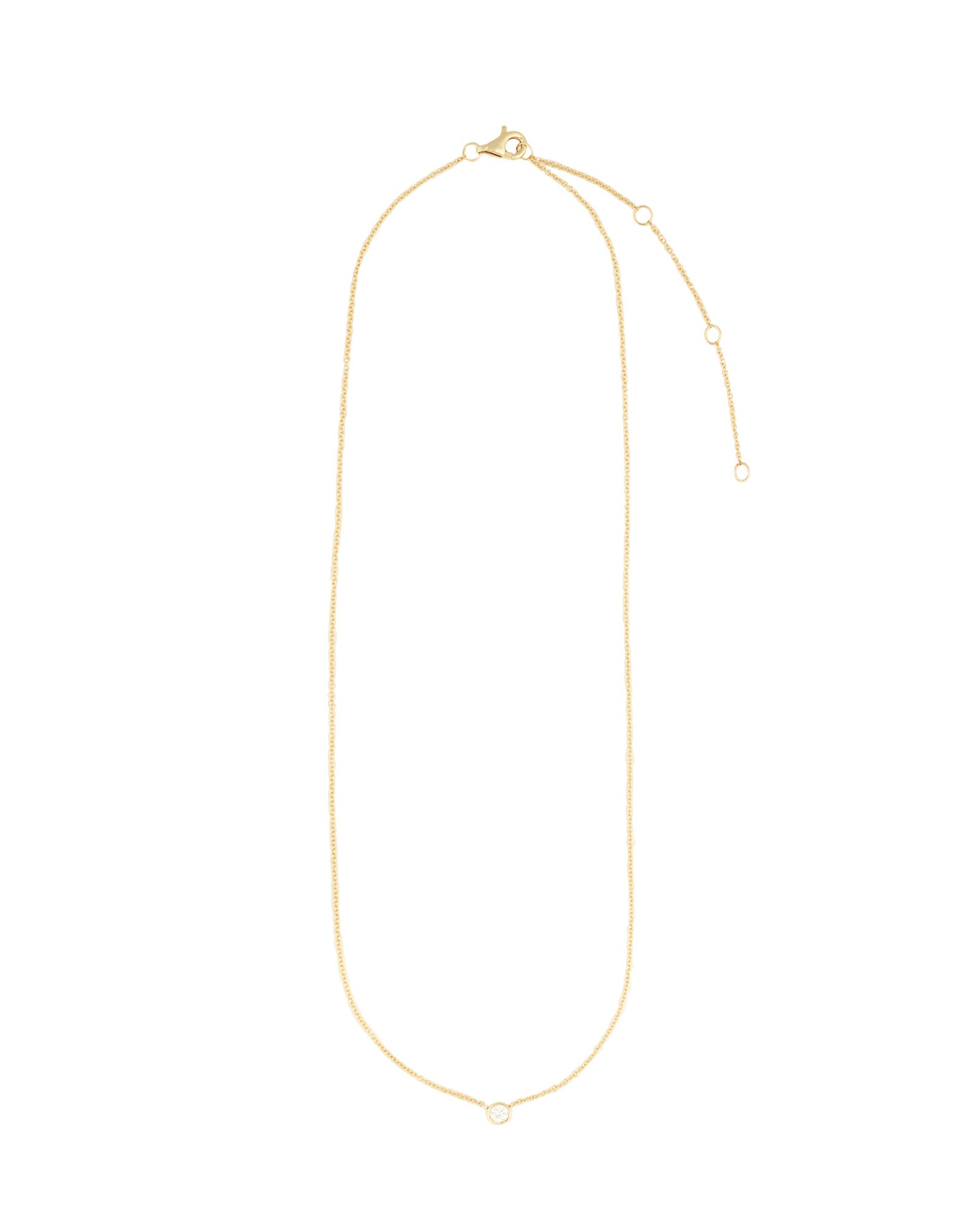 Goldhive-Bezel Diamond Floating Necklace-Necklaces-Blue Ruby Jewellery-Vancouver Canada