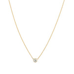 Goldhive-Bezel Diamond Floating Necklace-Necklaces-Blue Ruby Jewellery-Vancouver Canada