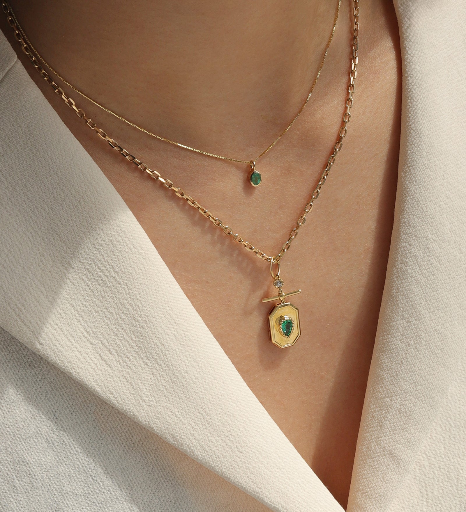 Goldhive-Paperclip Chain Necklace-Necklaces-Blue Ruby Jewellery-Vancouver Canada