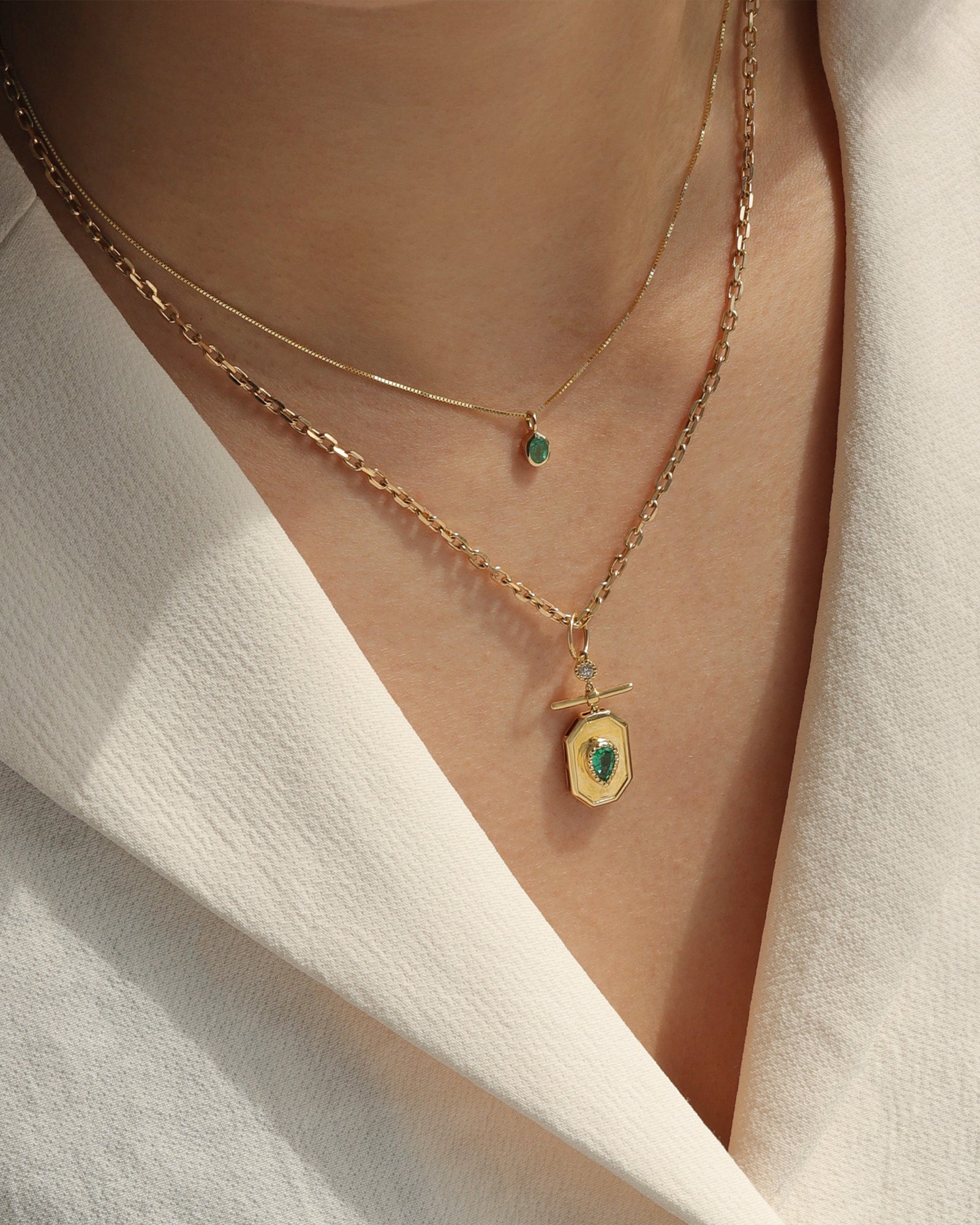 Goldhive-Paperclip Chain Necklace-Necklaces-Blue Ruby Jewellery-Vancouver Canada
