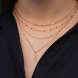 Goldhive-Paperclip Chain Necklace-Necklaces-Blue Ruby Jewellery-Vancouver Canada