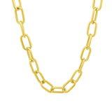 Large Oval Link Necklace 14k Yellow Gold