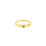 Goldhive-Inset Sapphire Tapered Ring-Rings-Blue Ruby Jewellery-Vancouver Canada