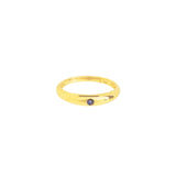 Goldhive-Inset Sapphire Tapered Ring-Rings-Blue Ruby Jewellery-Vancouver Canada