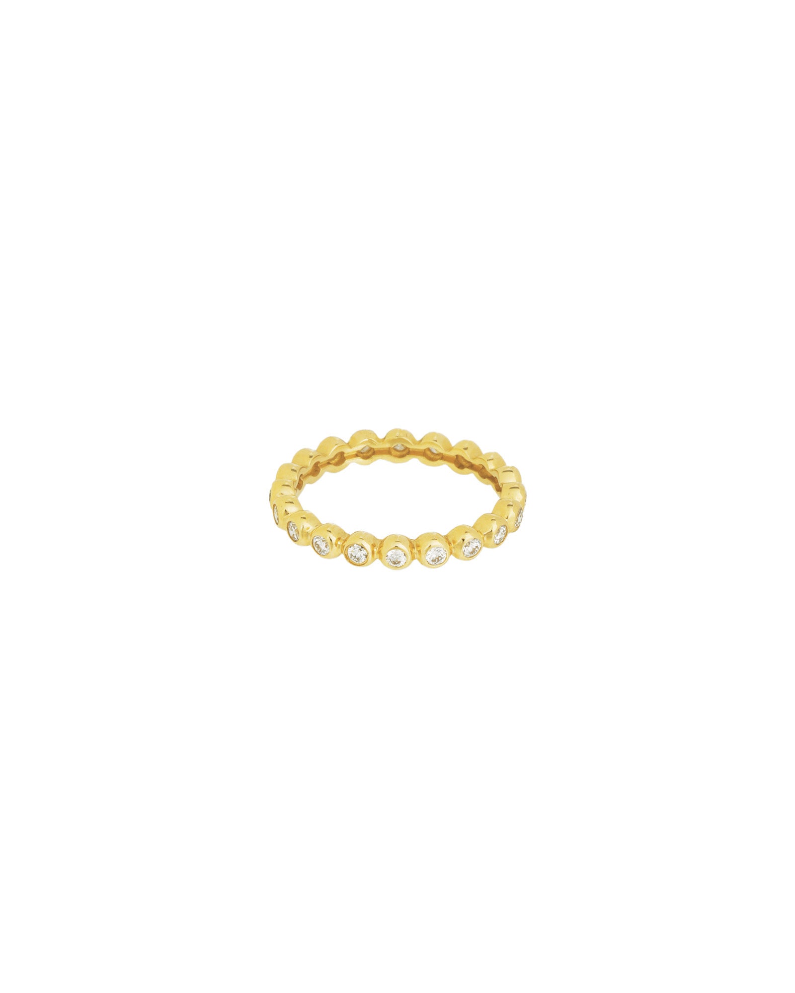 Goldhive-Bezel Diamond Eternity Ring-Rings-Blue Ruby Jewellery-Vancouver Canada