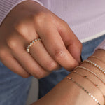 Goldhive-Bezel Diamond Eternity Ring-Rings-Blue Ruby Jewellery-Vancouver Canada