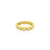 Eternity Bezel Diamond Ring 14k Yellow Gold, Diamond / 7
