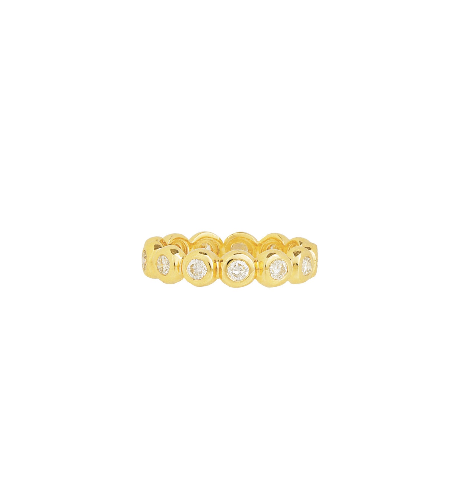 Goldhive-Eternity Bezel Diamond Ring-Rings-Blue Ruby Jewellery-Vancouver Canada