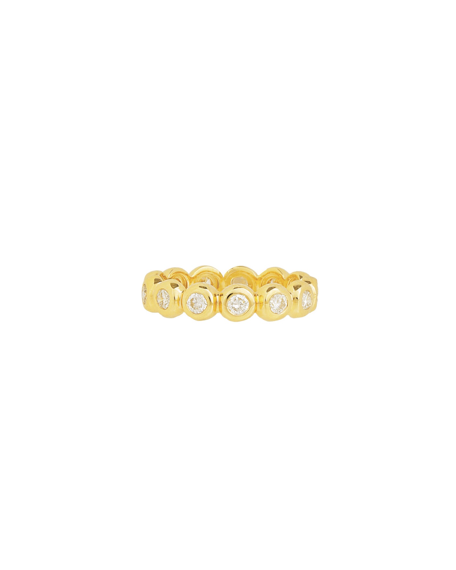 Goldhive-Eternity Bezel Diamond Ring-Rings-Blue Ruby Jewellery-Vancouver Canada