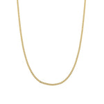 Flat Curb Chain 10k Yellow Gold / 18"