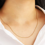Goldhive-Flat Curb Chain-Necklaces-Blue Ruby Jewellery-Vancouver Canada