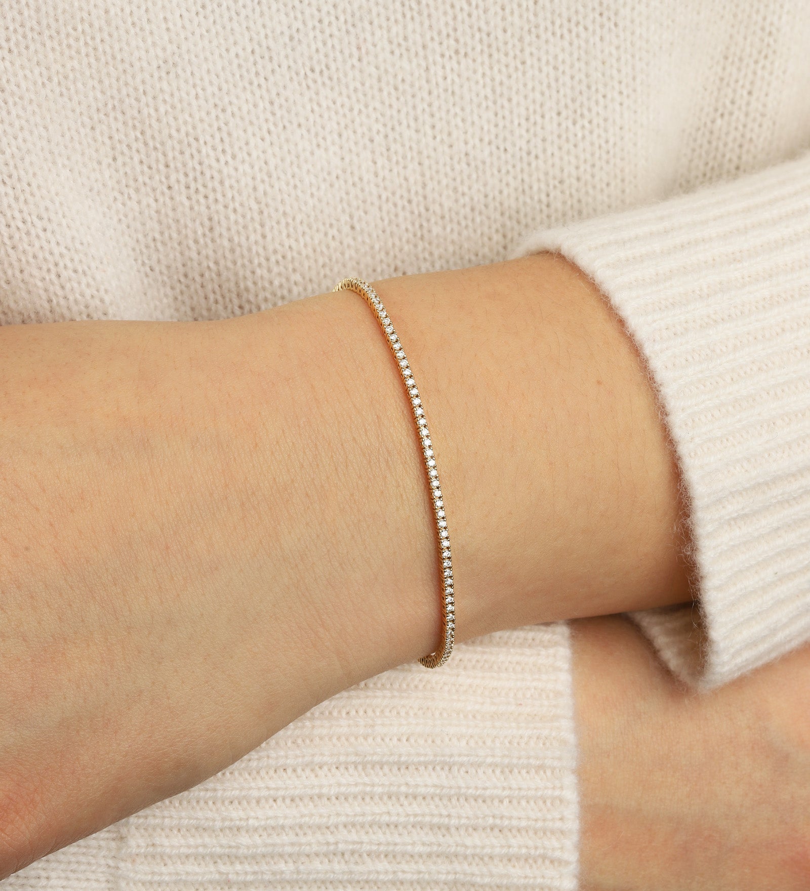 Goldhive-Tennis Diamond Bracelet | 2.5mm-Bracelets-Blue Ruby Jewellery-Vancouver Canada