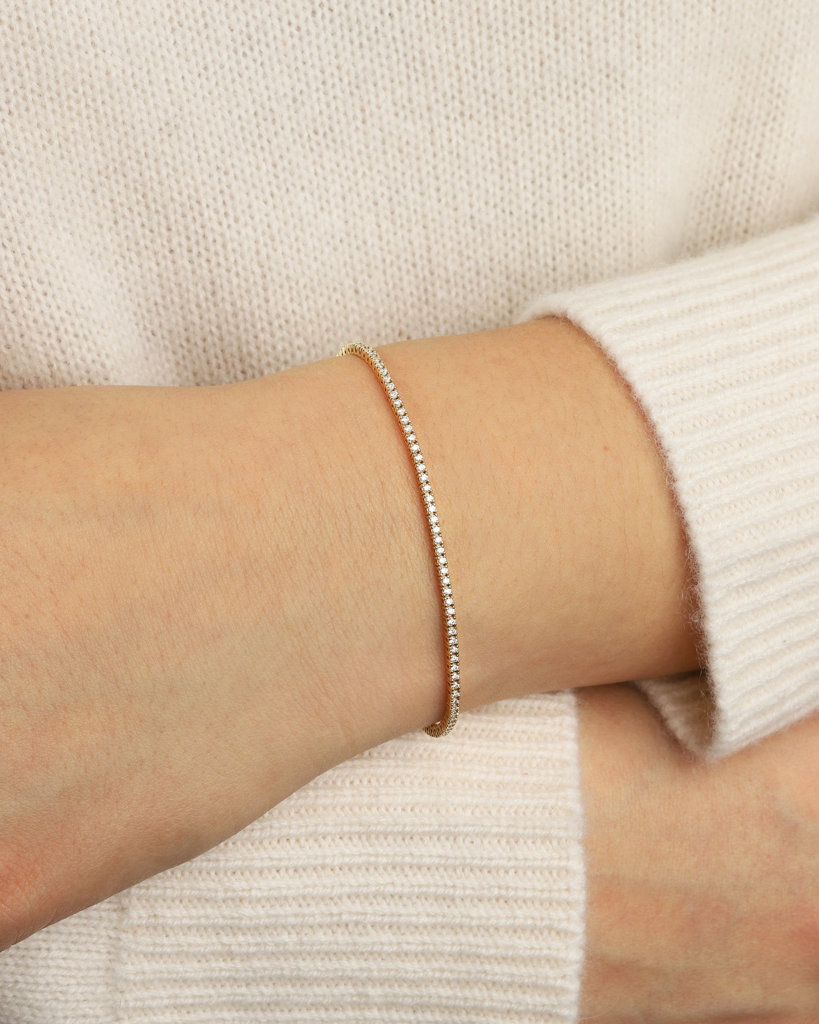 Goldhive-Tennis Diamond Bracelet | 2.5mm-Bracelets-Blue Ruby Jewellery-Vancouver Canada