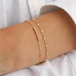 Goldhive-Ball Row Chain Bracelet-Bracelets-Blue Ruby Jewellery-Vancouver Canada