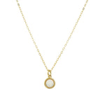Goldhive-Bezel Opal Pendant Necklace-Necklaces-Blue Ruby Jewellery-Vancouver Canada