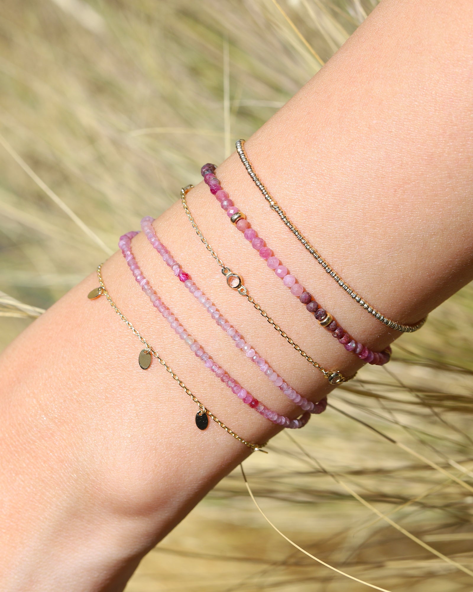 Oval Disc Drop Bracelet 10k Yellow Gold