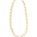 XL Paperclip Necklace 14k Yellow Gold