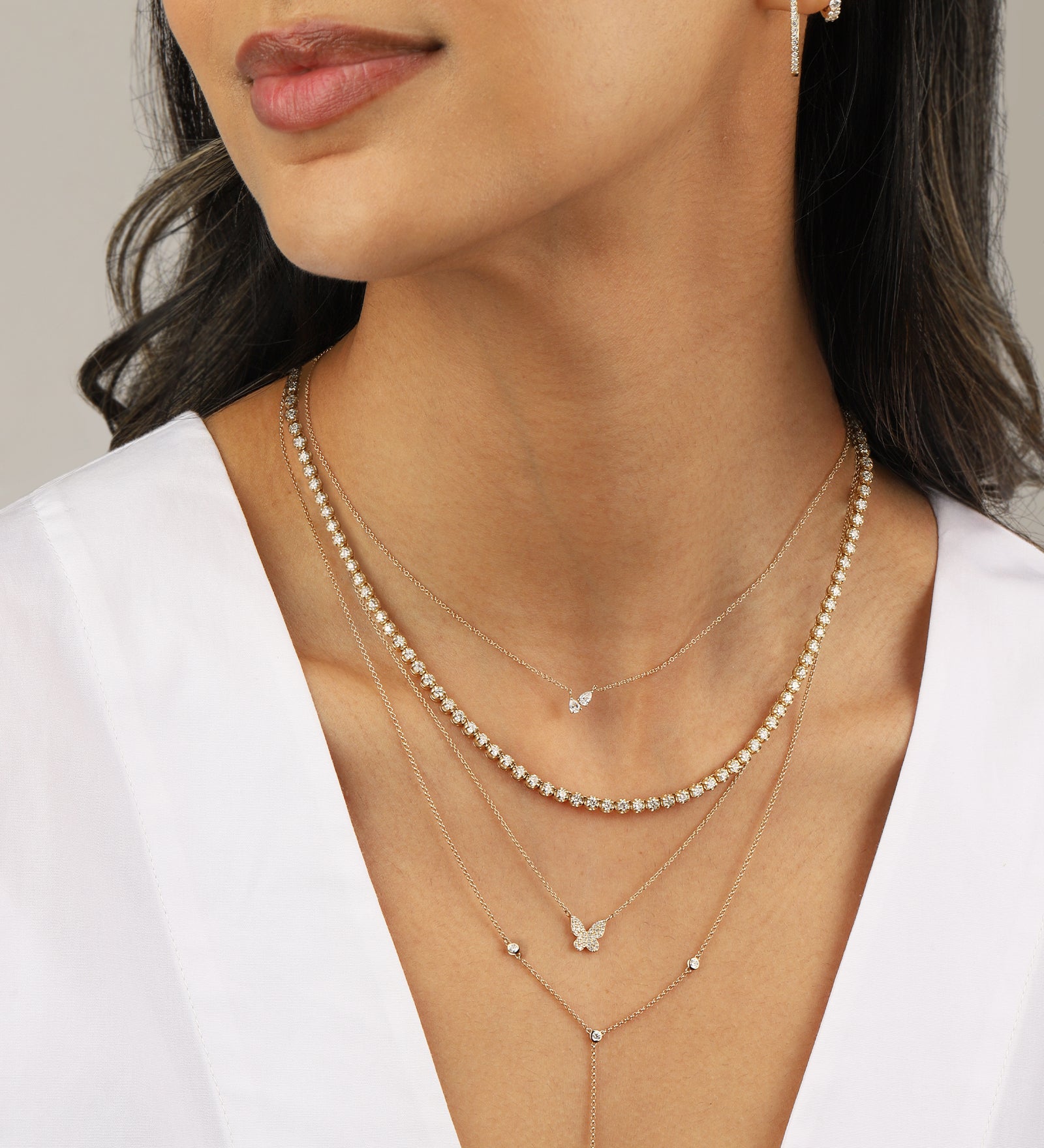 Goldhive-Toi Et Moi Diamond Necklace-Necklaces-Blue Ruby Jewellery-Vancouver Canada