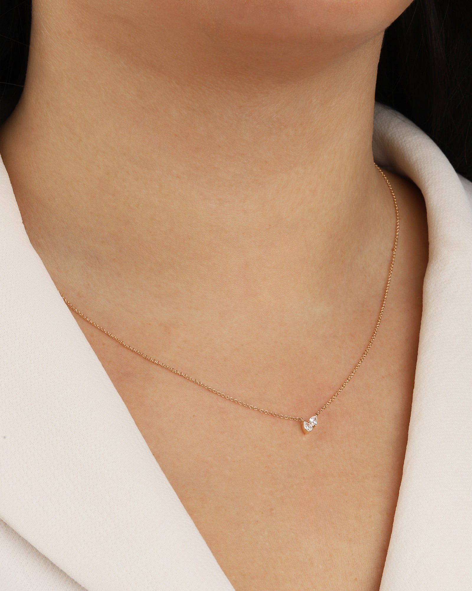 Goldhive-Toi Et Moi Diamond Necklace-Blue Ruby Jewellery-Vancouver Canada