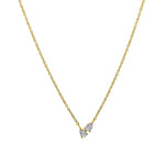 Goldhive-Toi Et Moi Diamond Necklace-14k Yellow Gold, Diamond-Blue Ruby Jewellery-Vancouver Canada
