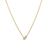 Goldhive-Toi Et Moi Diamond Necklace-14k Yellow Gold, Diamond-Blue Ruby Jewellery-Vancouver Canada
