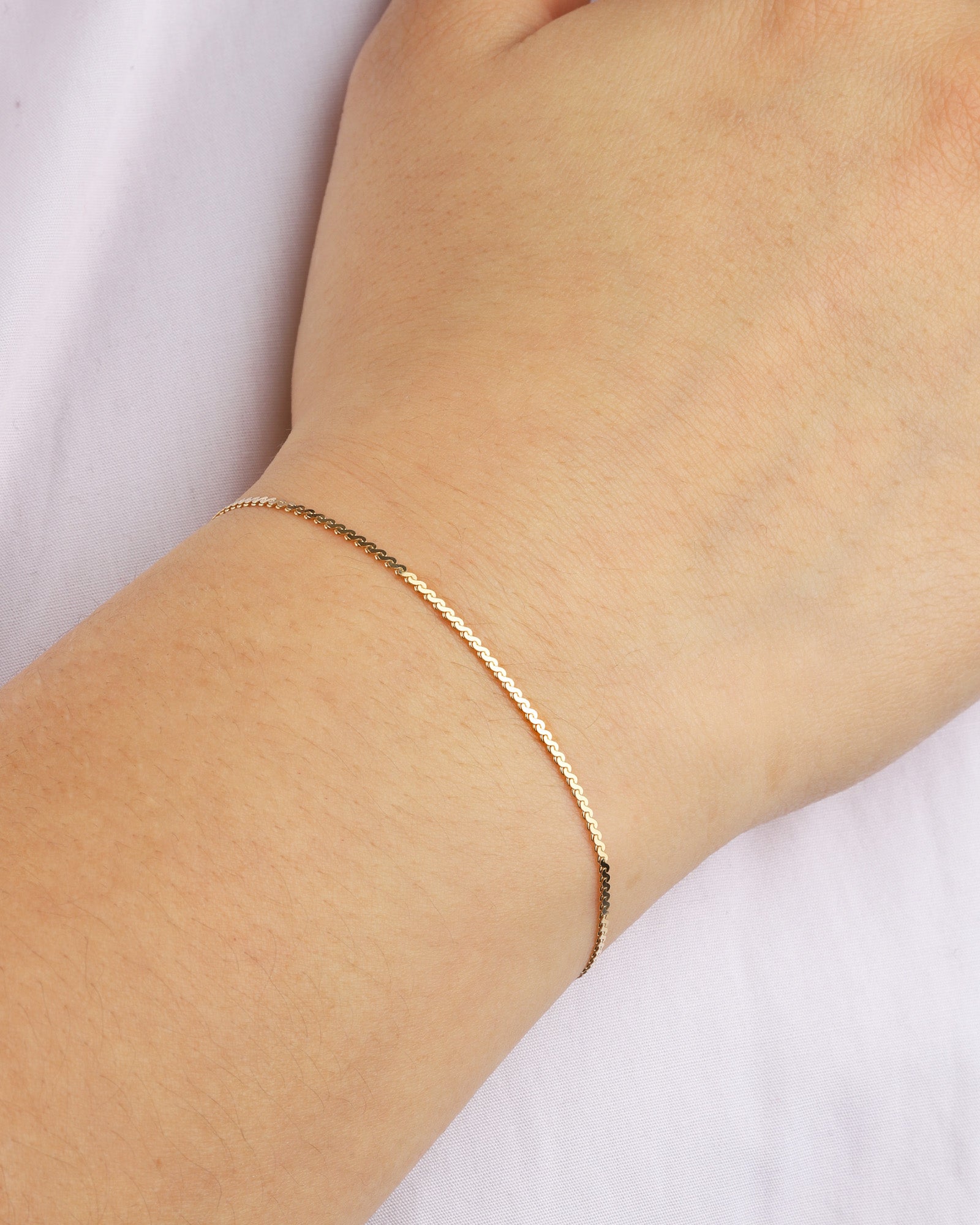 Goldhive-Serpentine Chain Bracelet-Bracelets-Blue Ruby Jewellery-Vancouver Canada