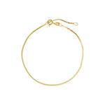 Goldhive-Serpentine Chain Bracelet-Bracelets-10k Yellow Gold-Blue Ruby Jewellery-Vancouver Canada