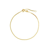 Goldhive-Serpentine Chain Bracelet-Bracelets-10k Yellow Gold-Blue Ruby Jewellery-Vancouver Canada