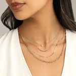 Goldhive-Serpentine Chain Necklace-Necklaces-Blue Ruby Jewellery-Vancouver Canada