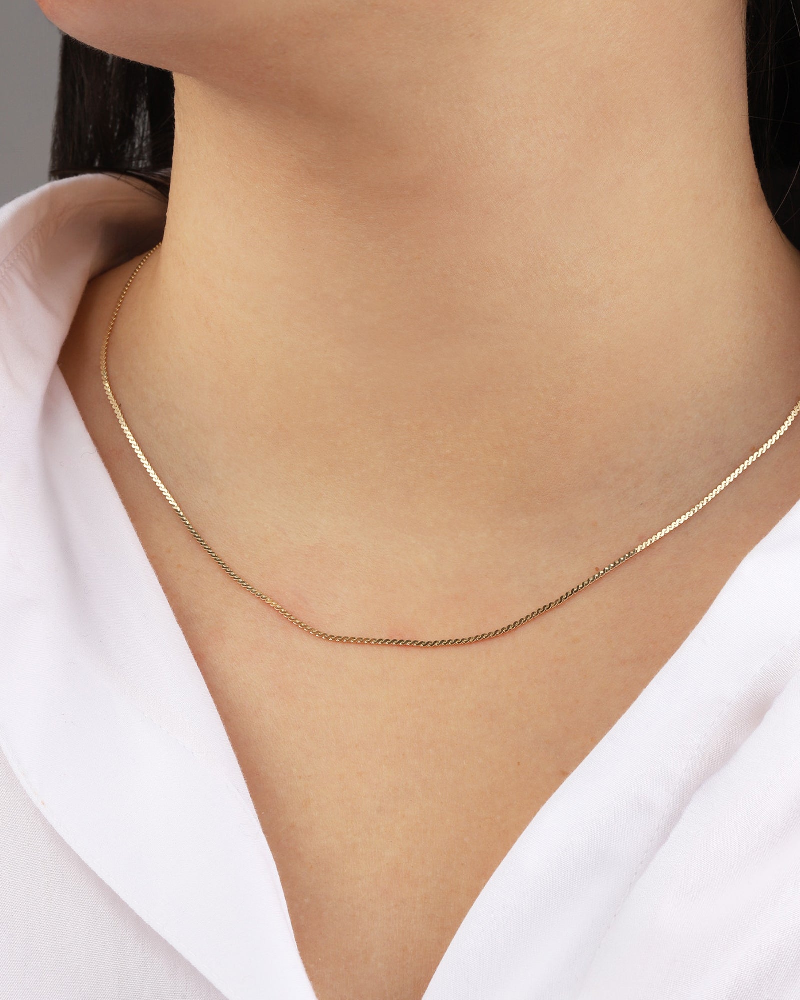Goldhive-Serpentine Chain Necklace-Necklaces-Blue Ruby Jewellery-Vancouver Canada