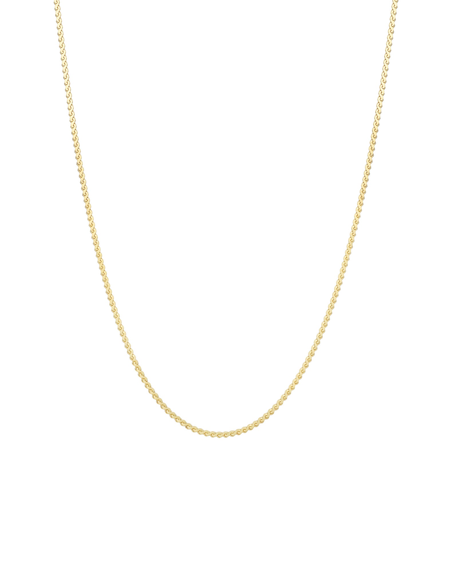 Goldhive-Serpentine Chain Necklace-Necklaces-10k Yellow Gold-Blue Ruby Jewellery-Vancouver Canada