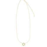 Goldhive-Star of David Diamond Bezel Necklace-Blue Ruby Jewellery-Vancouver Canada