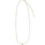 Goldhive-Heart Baguette Diamond Necklace-Blue Ruby Jewellery-Vancouver Canada