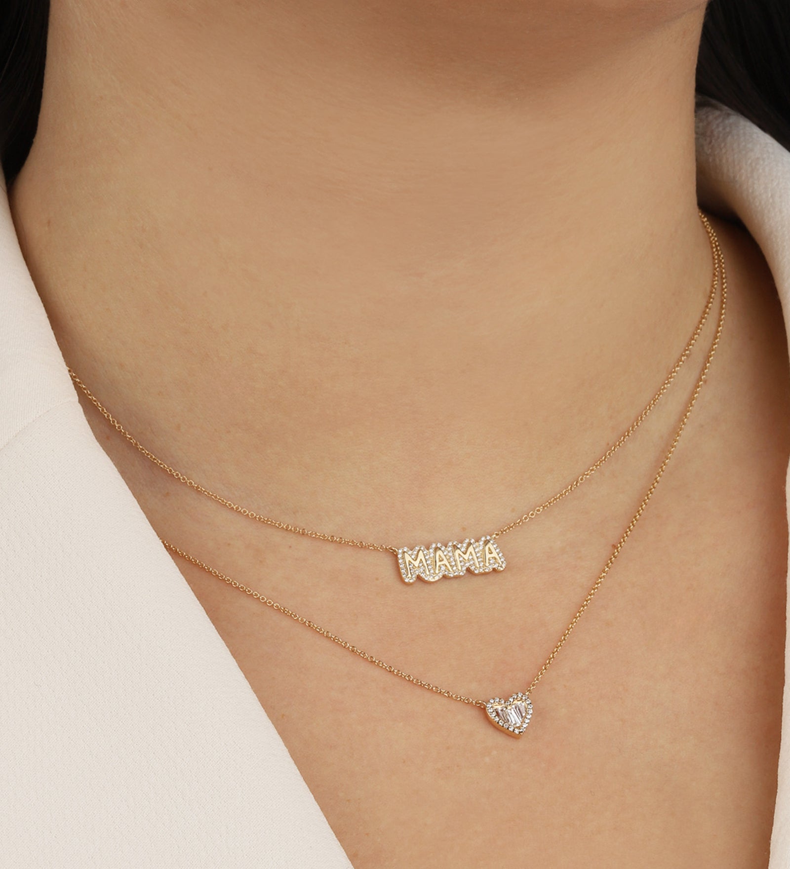 Goldhive-Diamond Mama Necklace-Blue Ruby Jewellery-Vancouver Canada