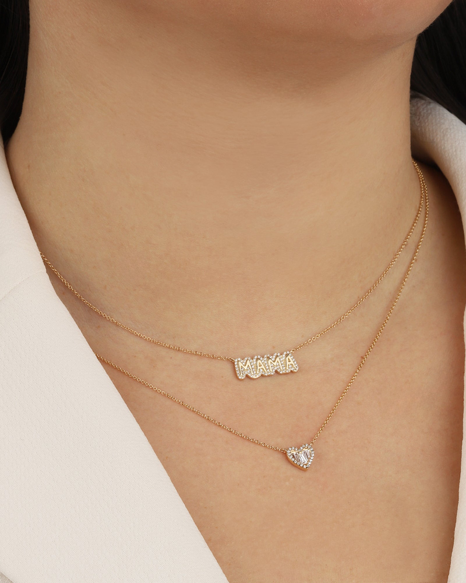 Goldhive-Diamond Mama Necklace-Blue Ruby Jewellery-Vancouver Canada