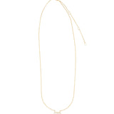 Goldhive-Five Baguette Diamond Necklace-Blue Ruby Jewellery-Vancouver Canada