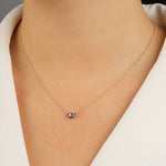 Goldhive-Evil Eye Marquise Necklace-Blue Ruby Jewellery-Vancouver Canada