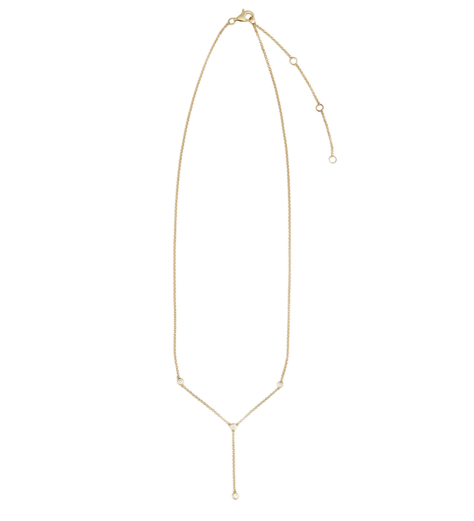 Goldhive-Diamond Bezel Lariat-Blue Ruby Jewellery-Vancouver Canada