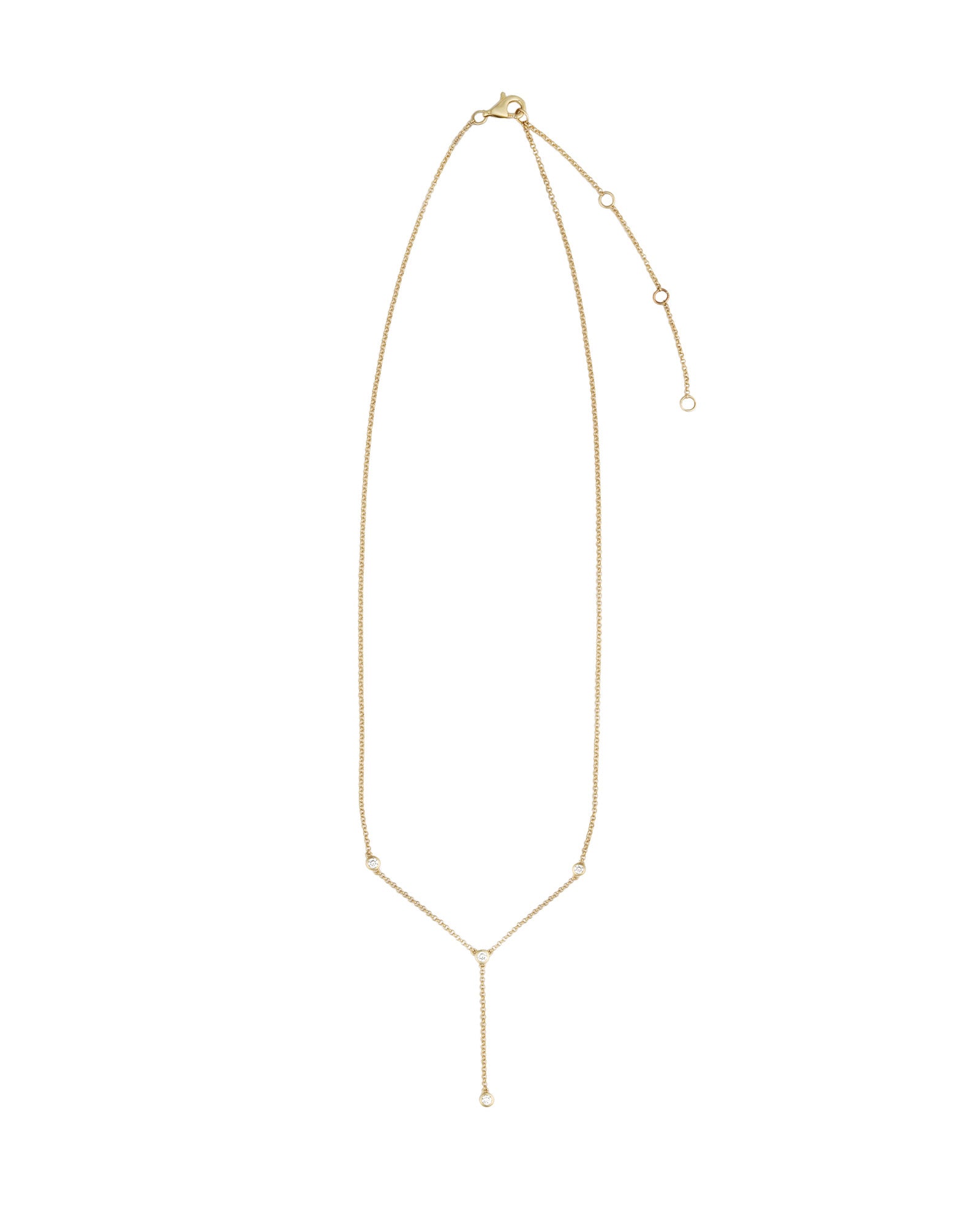 Goldhive-Diamond Bezel Lariat-Blue Ruby Jewellery-Vancouver Canada