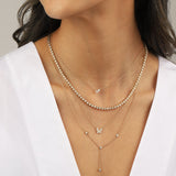 Goldhive-Diamond Bezel Lariat-Necklaces-Blue Ruby Jewellery-Vancouver Canada